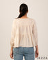 Playful Layers: Tie-Up Trim Crop Top 71383